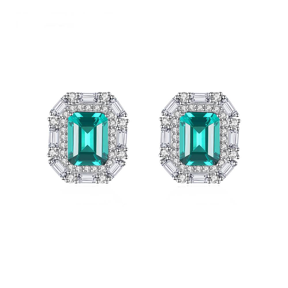 Cercei din Argint Galore Emerald