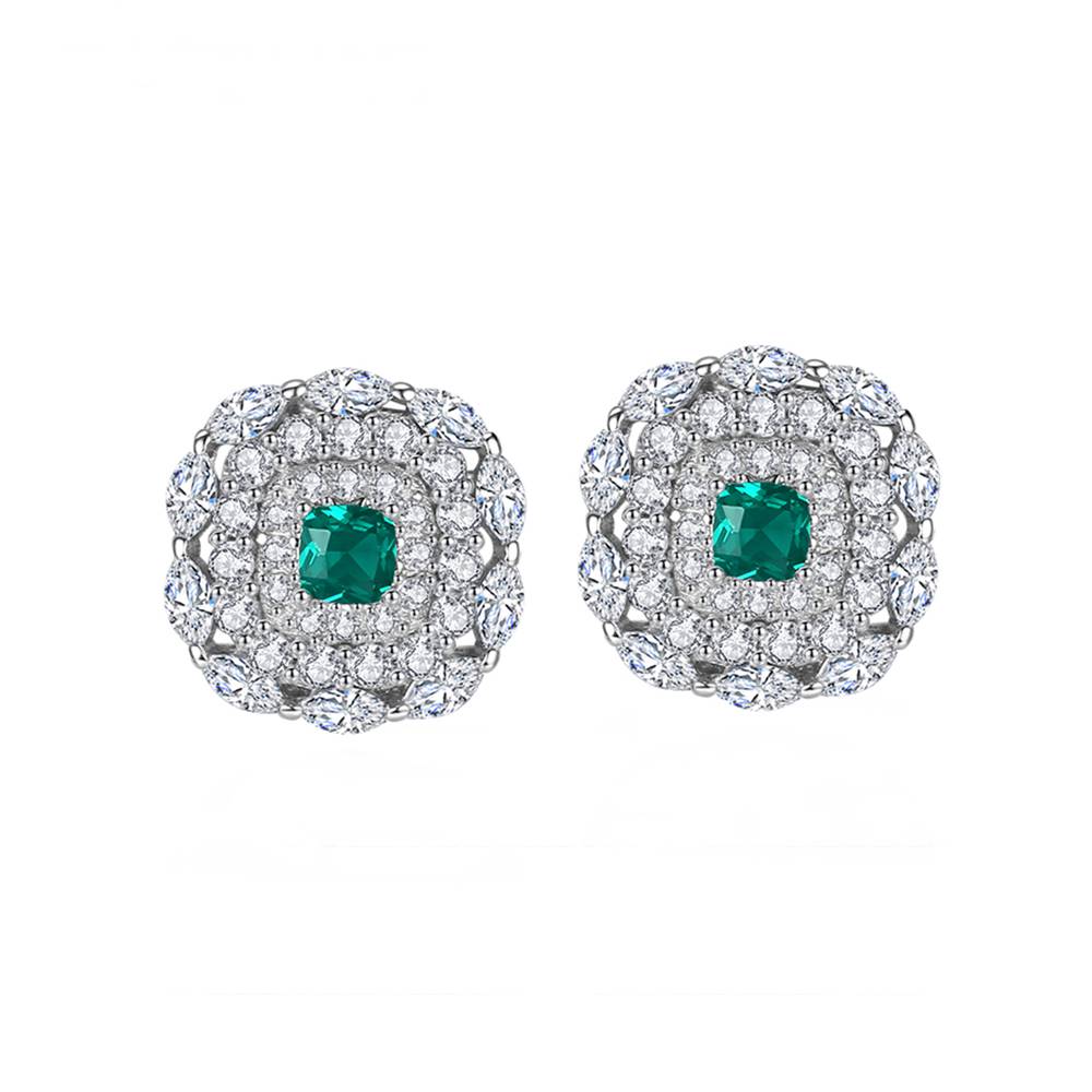 Cercei din Argint Magic Emerald