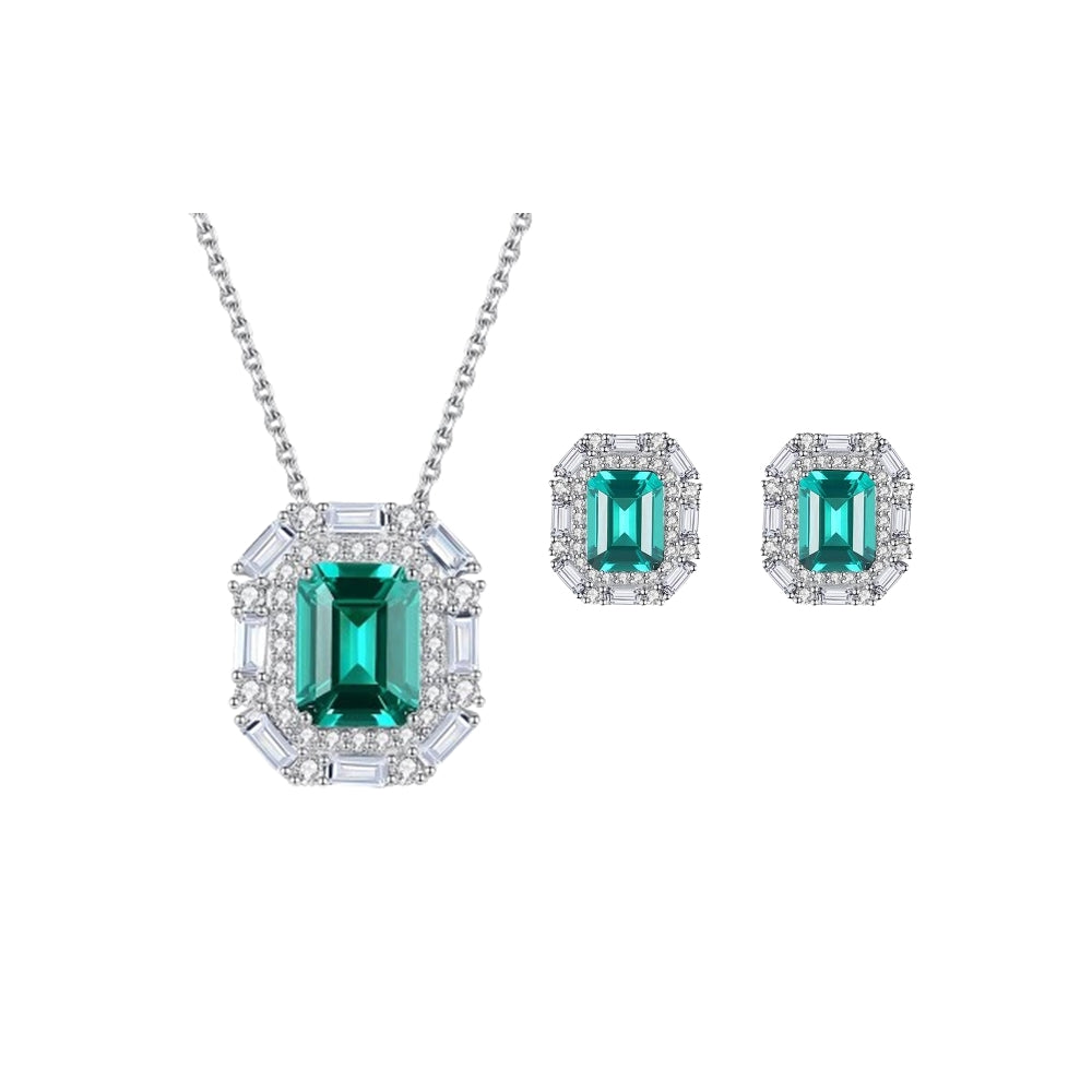 Set din Argint Galore Emerald