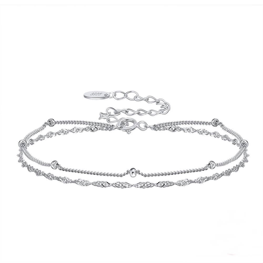 Bratara dubla din Argint Agatha