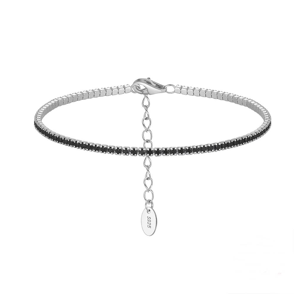Bratara Tennis din Argint Prime Diamonds Black