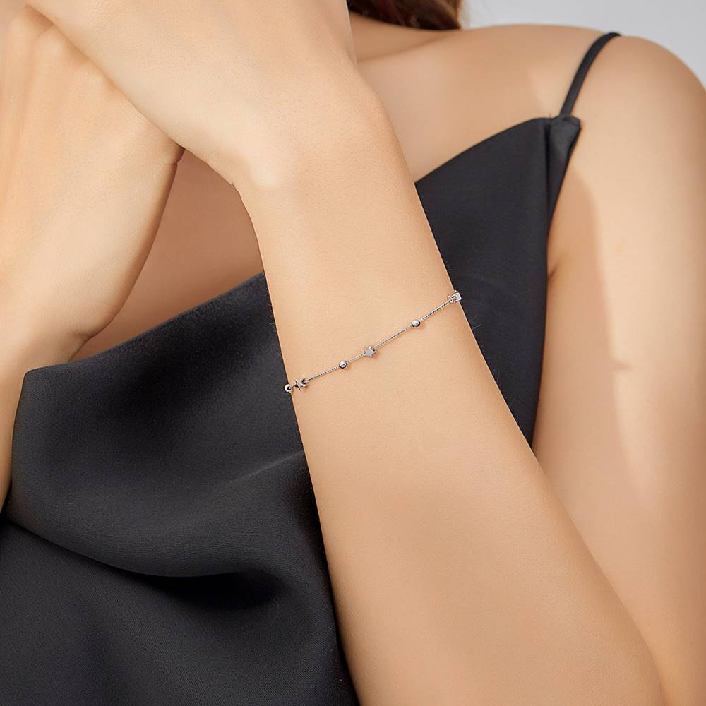Bratara din Argint cu bilute Beads and Stars