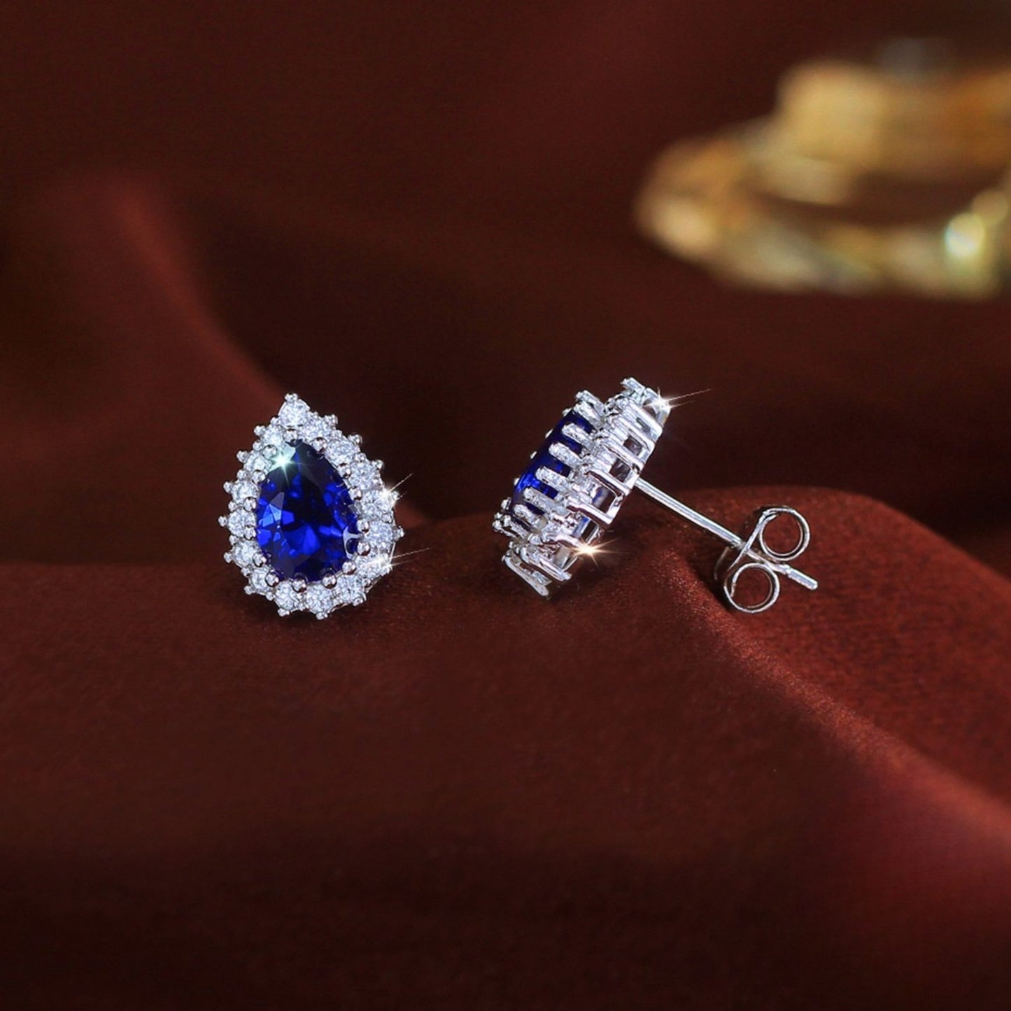 Cercei din Argint Denize Sapphire