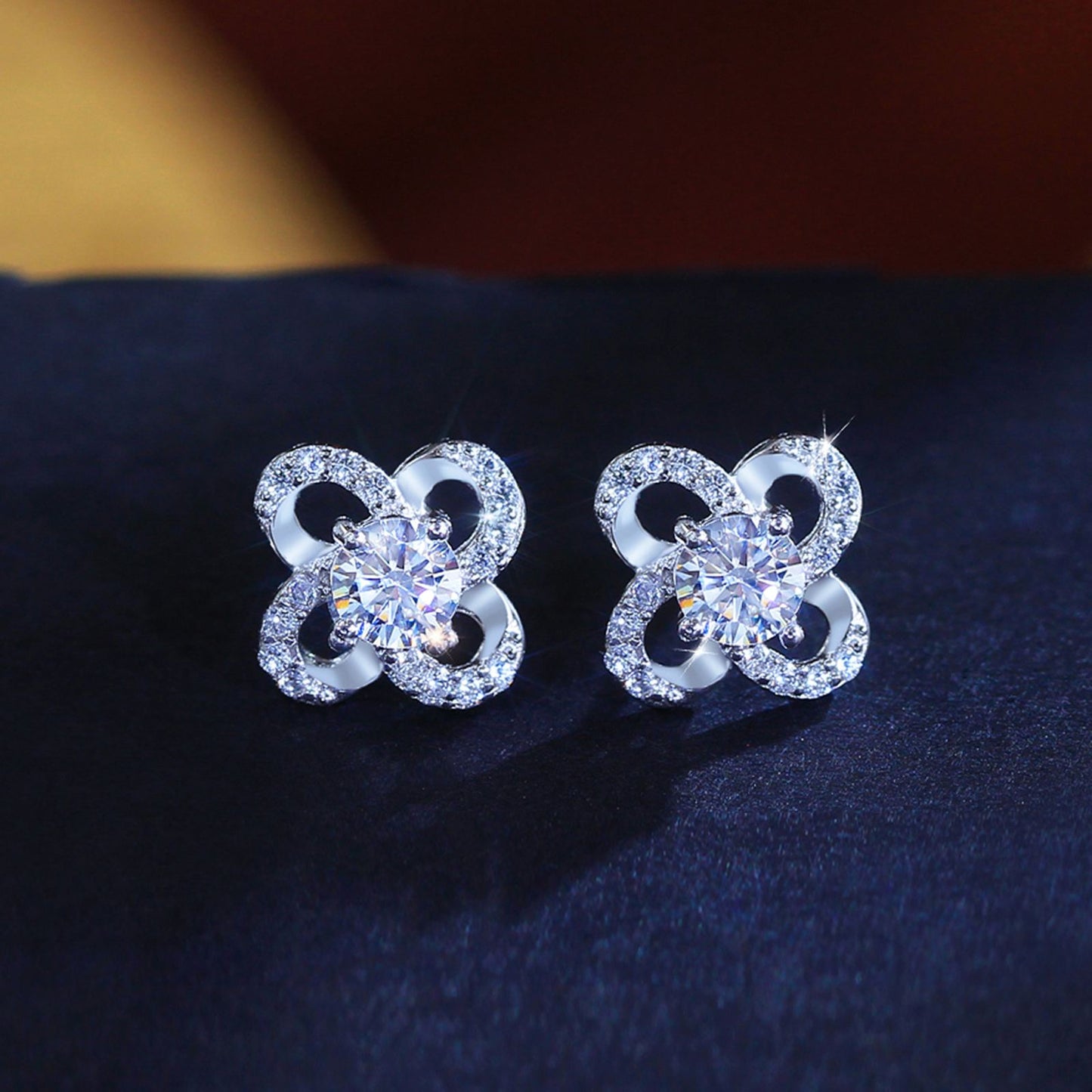 Cercei din Argint Elina Lucky Diamonds