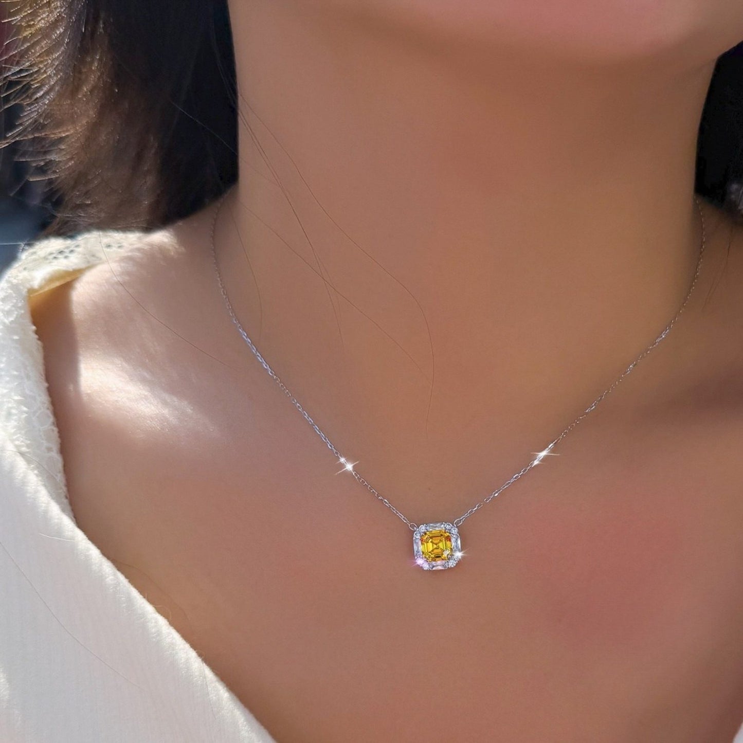 Colier din Argint Lilibet Citrine