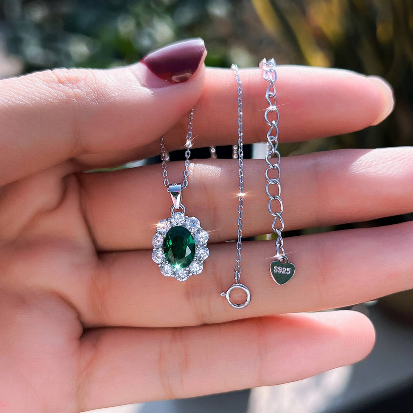 Colier din Argint Soraya Emerald