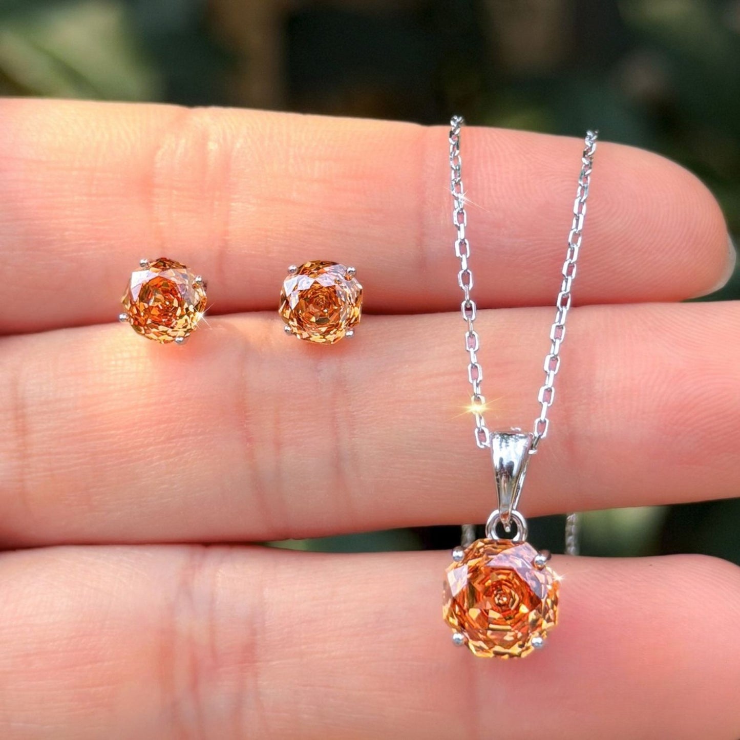 Set din Argint Seray Citrine