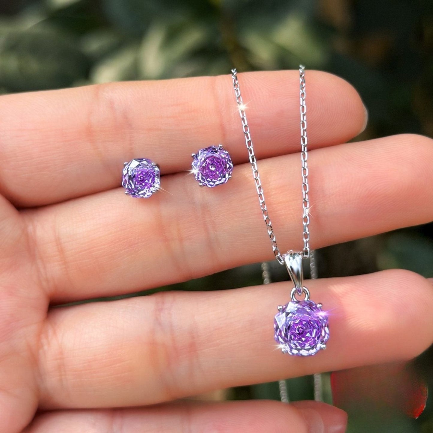 Set din Argint Sarah Topaz