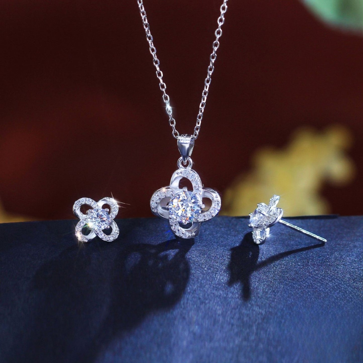 Set din Argint Elina Lucky Diamonds