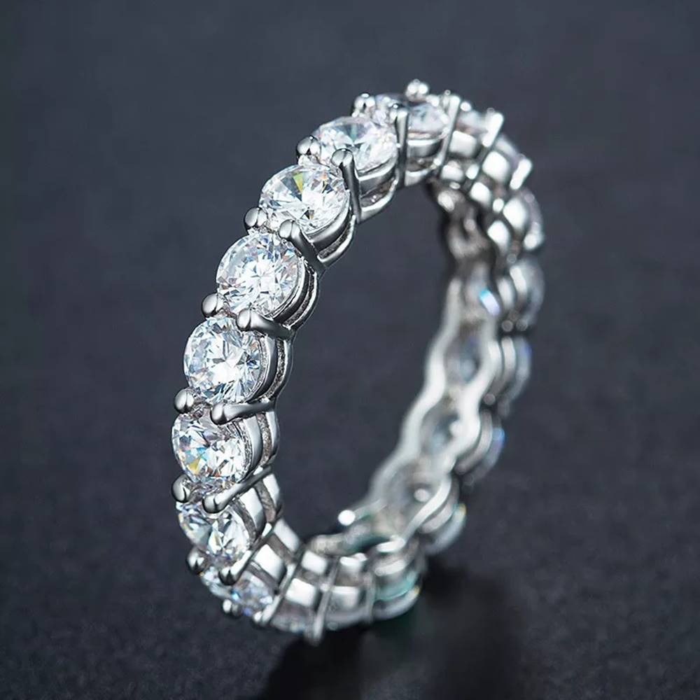 Inel Tennis din Argint Diamond Band