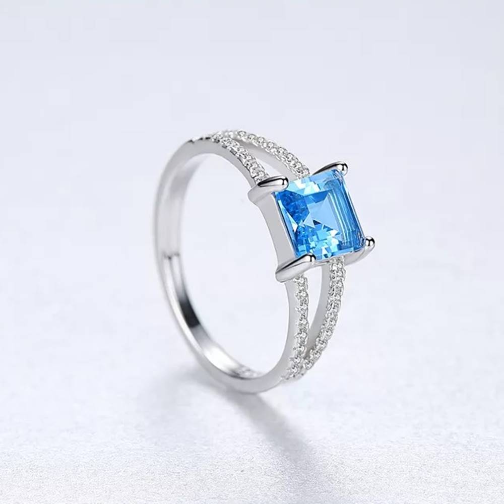 Inel din Argint Sapphire Diamonds