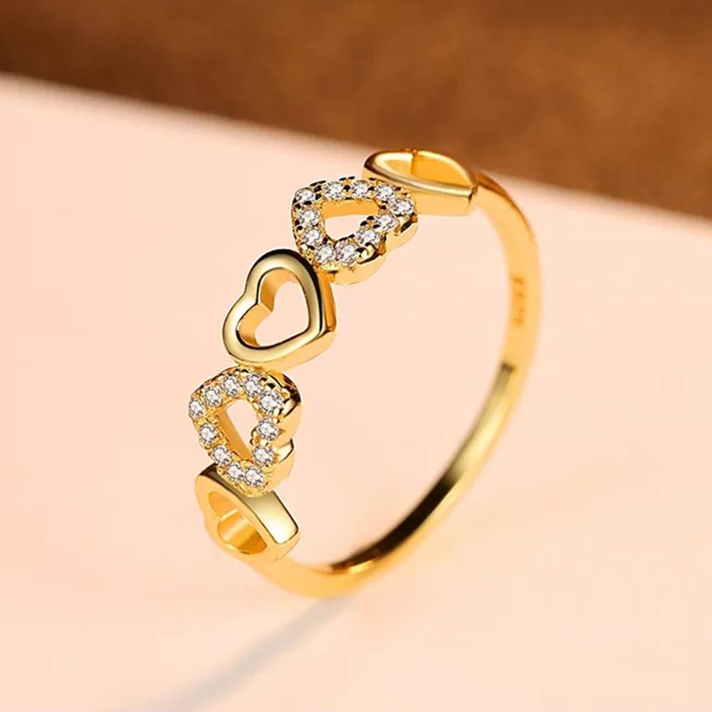 Inel din Argint Pure Heart Gold