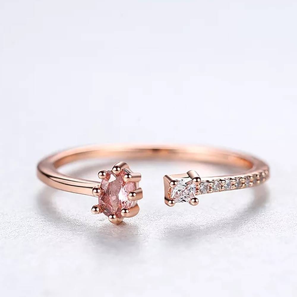 Inel reglabil din Argint Rose Diamonds