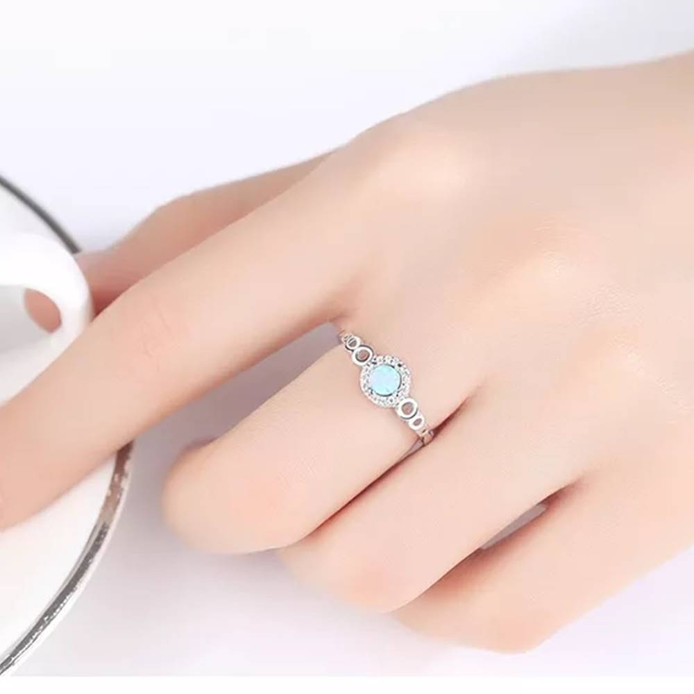 Inel din Argint Opal Fantasy