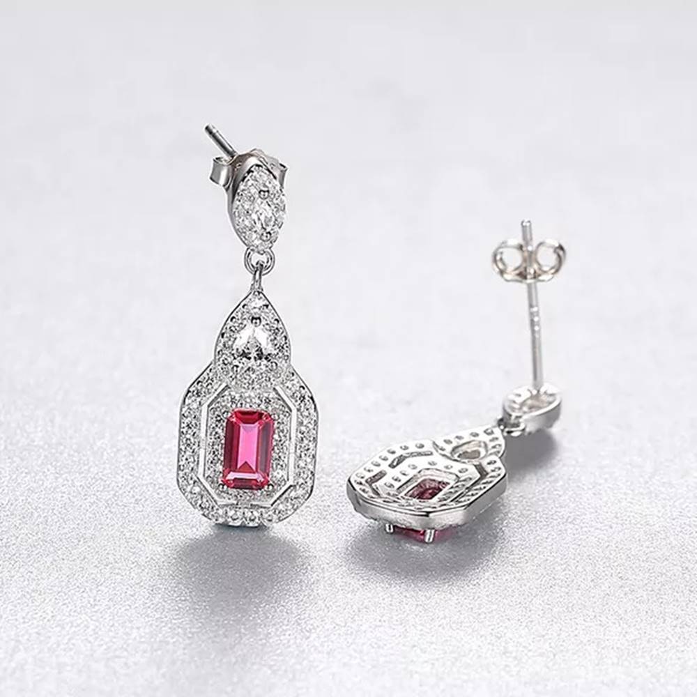 Cercei din Argint Red Eclipse