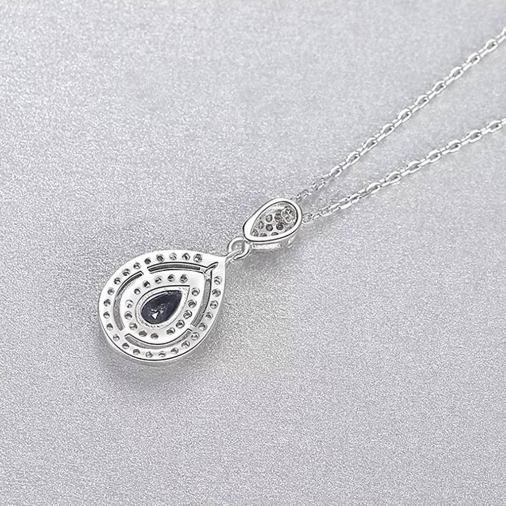 Colier din Argint Luxe Sapphire