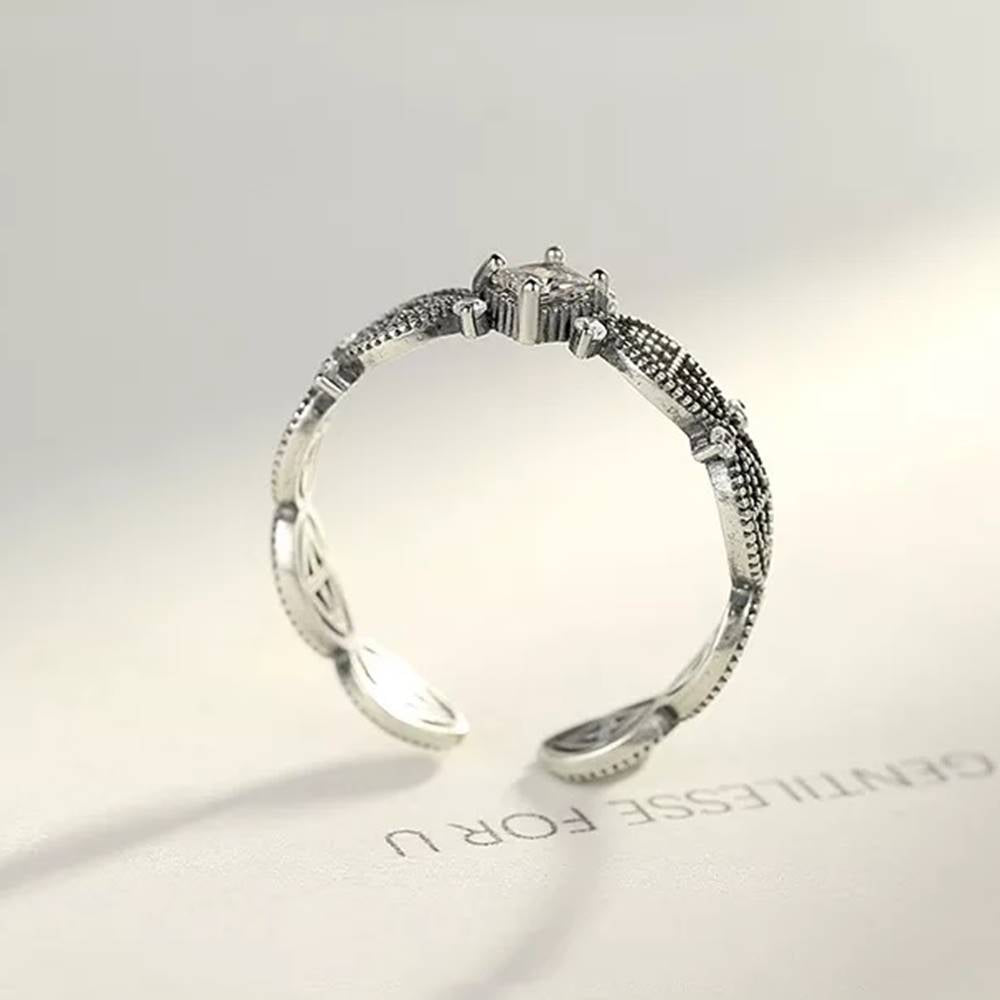 Inel reglabil din Argint Thai Zircon