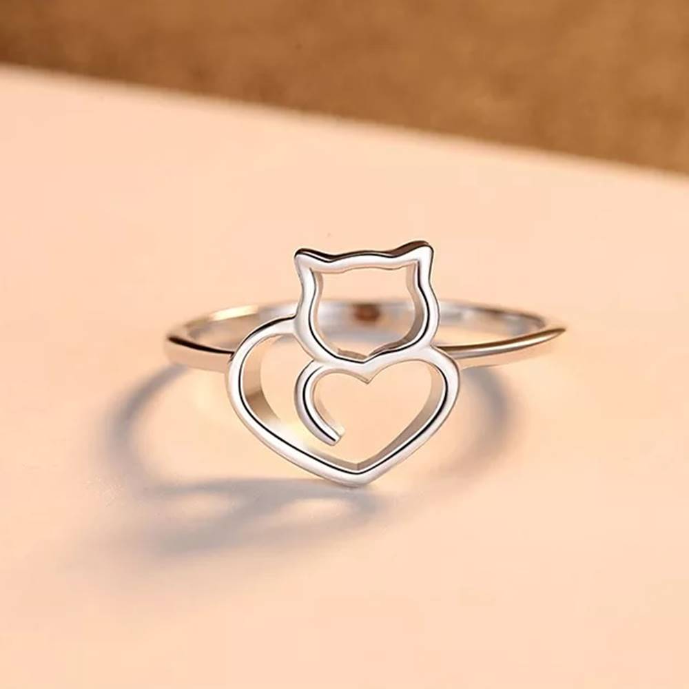Inel din Argint Silver Cat