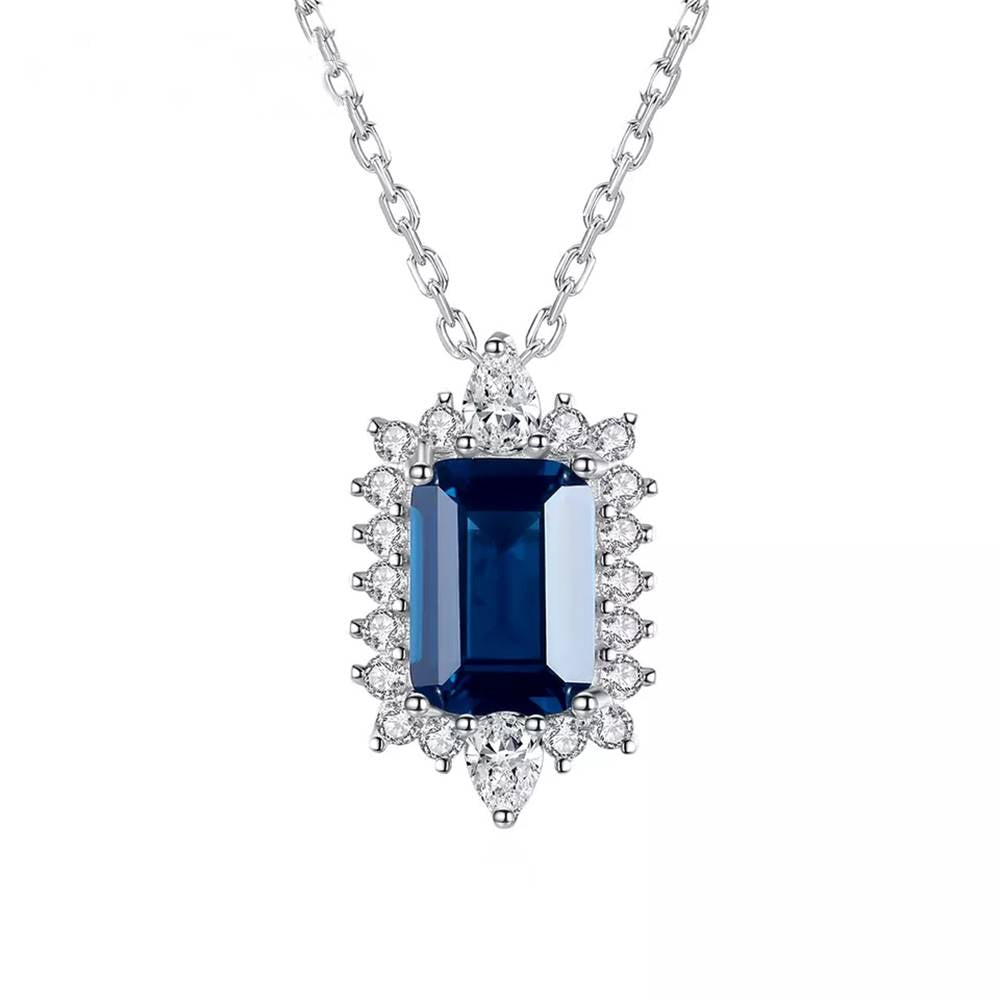 Colier din Argint Lotus Blue
