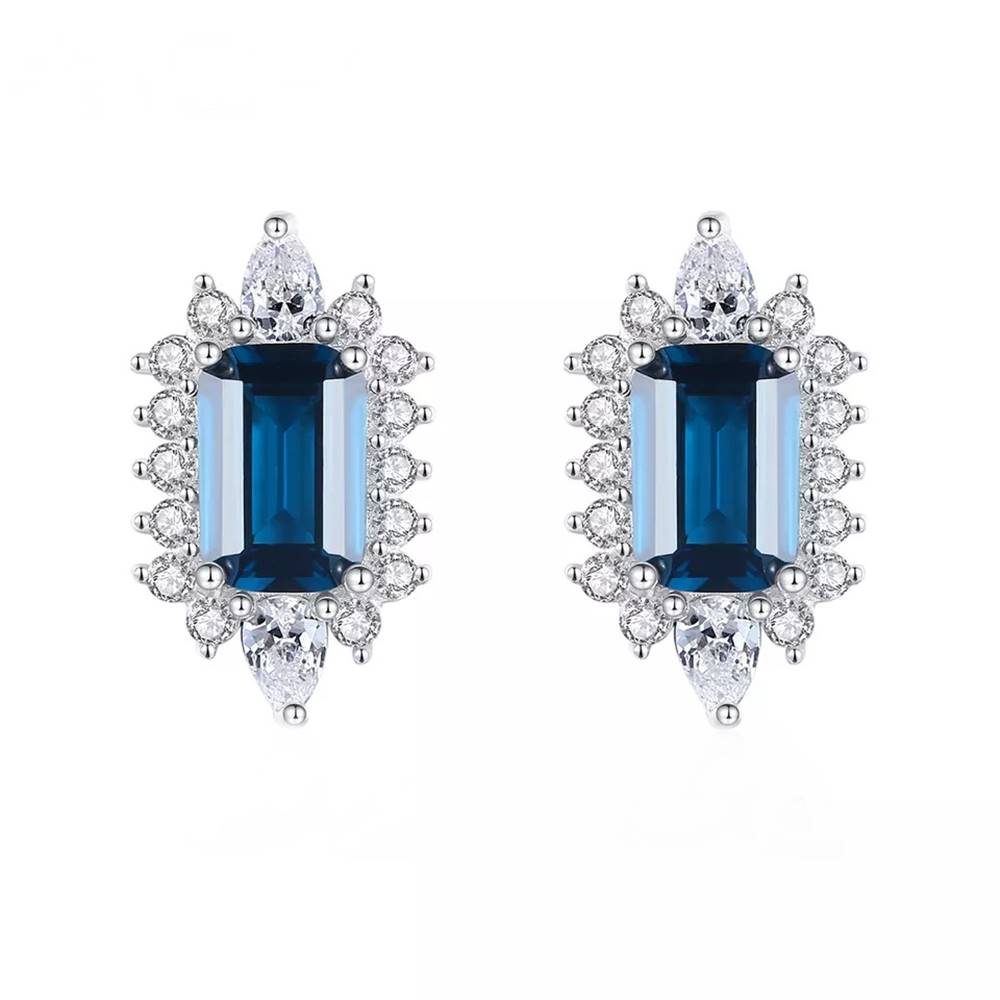 Cercei din Argint Lotus Blue