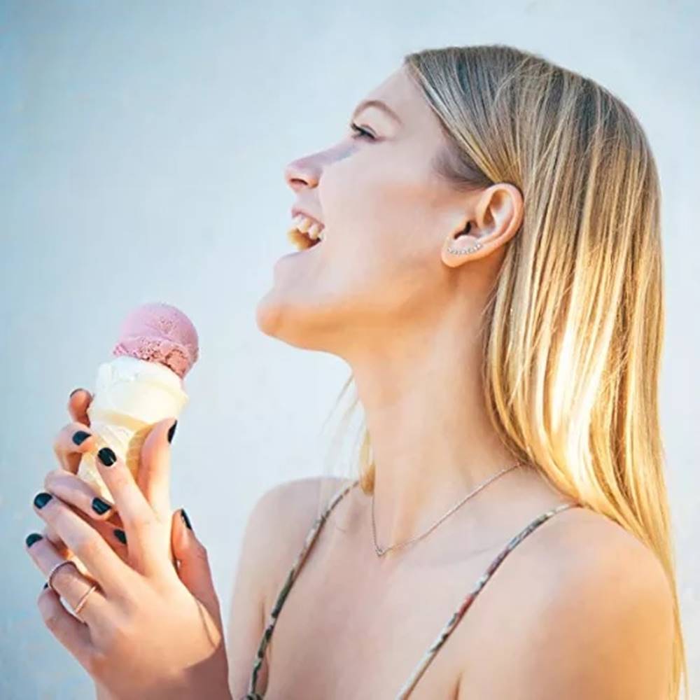 Cercei din Argint Diamonds Long Cuff Crawler