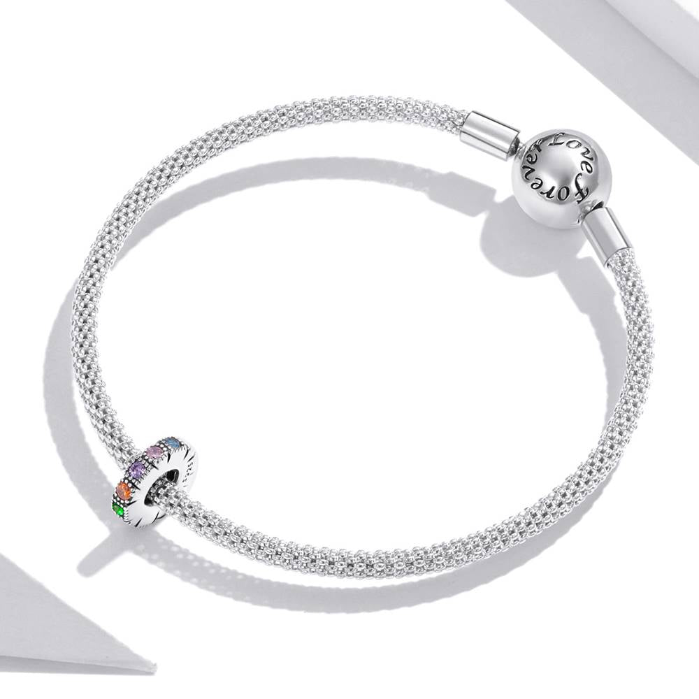 Talisman distantier din Argint Rainbow Stone