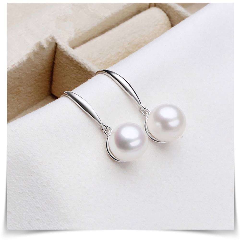 Cercei din Argint Simple Pearls