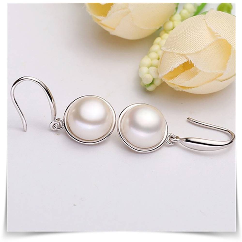 Cercei din Argint Simple Pearls