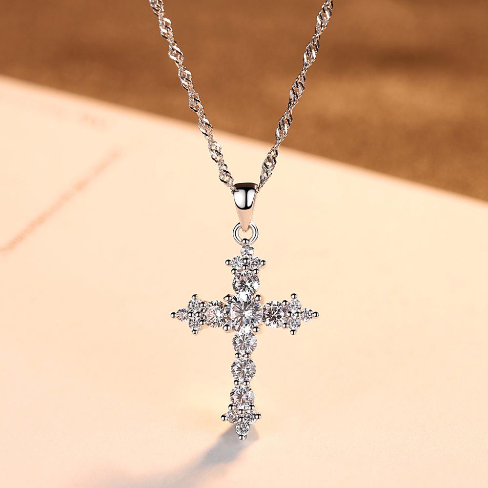 Colier din Argint Diamond Cross