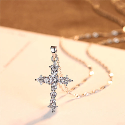 Colier din Argint Diamond Cross