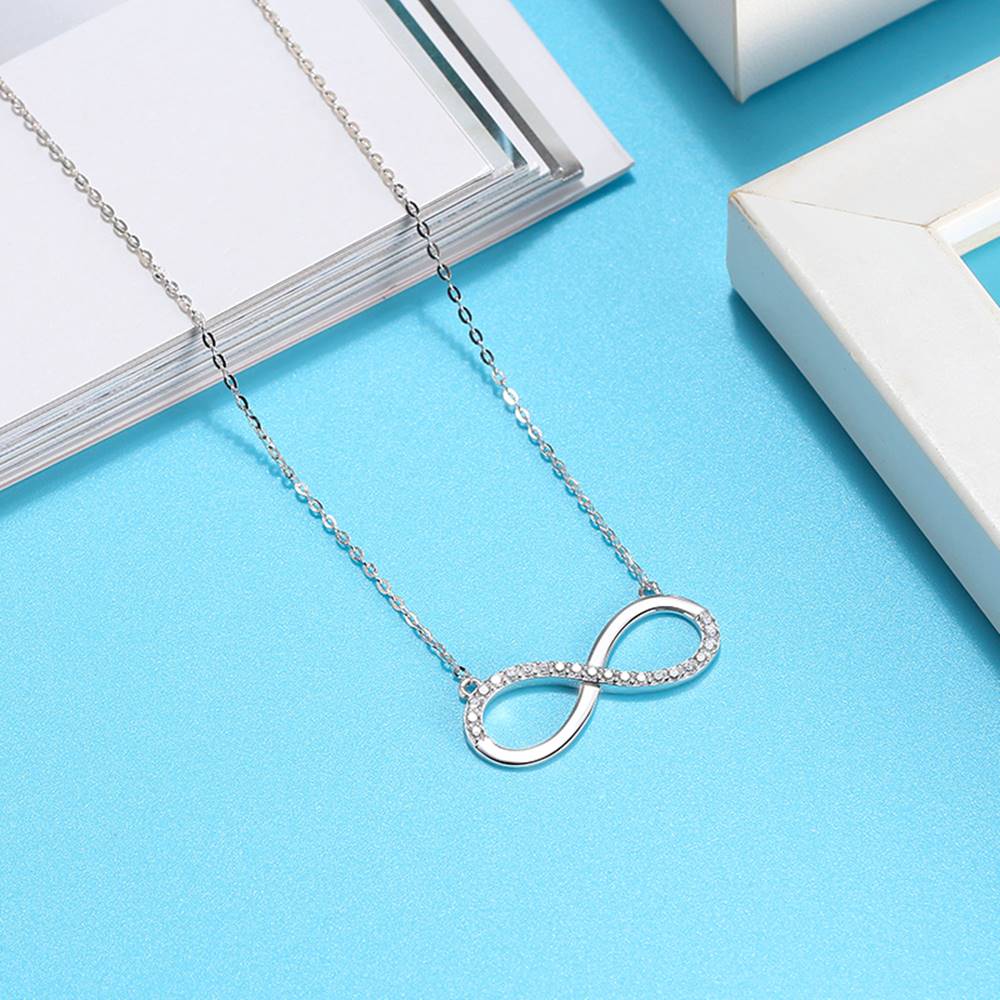 Colier din Argint Diamond Infinity