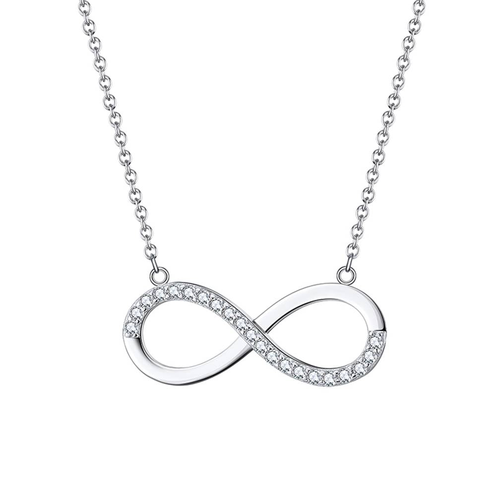 Colier din Argint Diamond Infinity