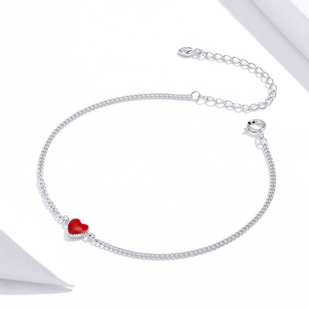 Bratara din Argint Red Heart