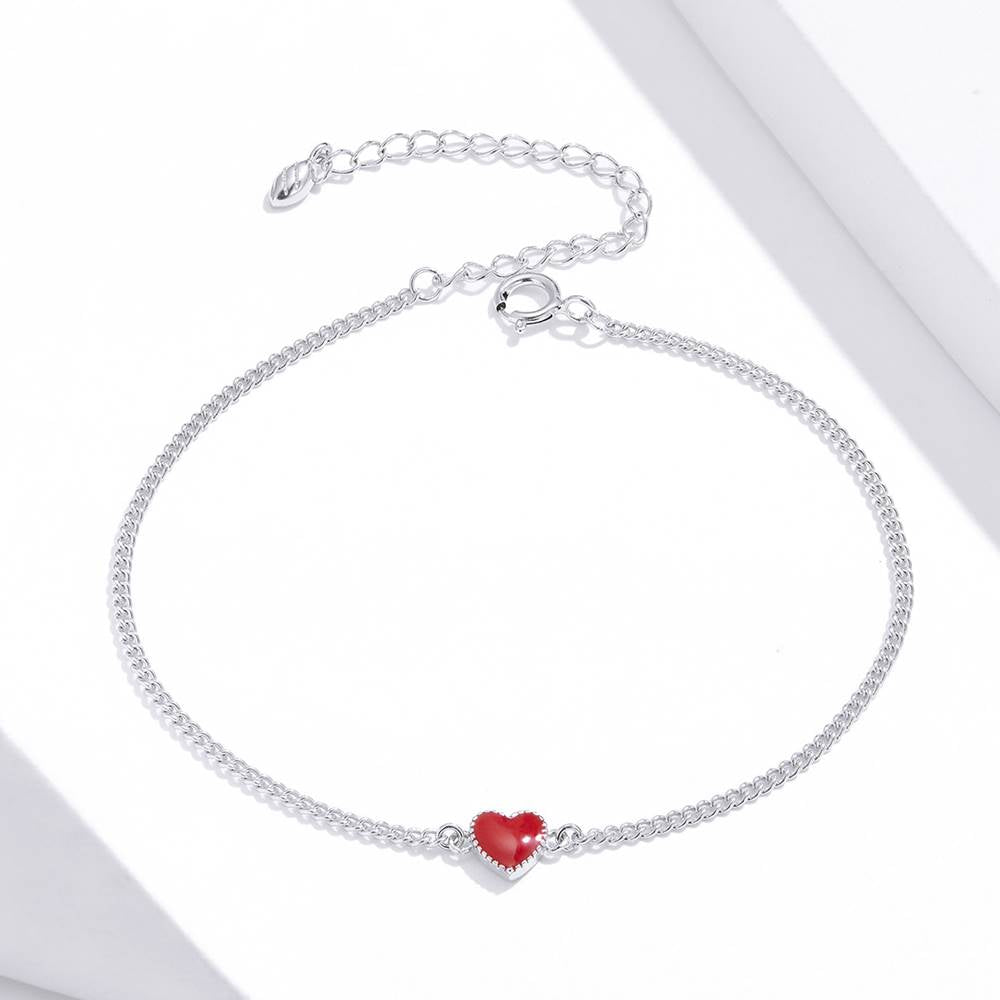 Bratara din Argint Red Heart