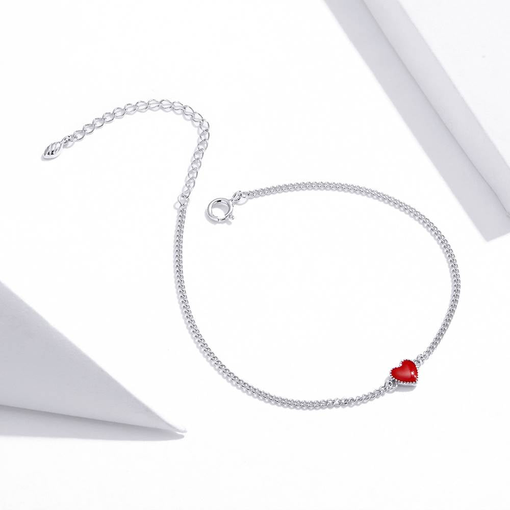 Bratara din Argint Red Heart