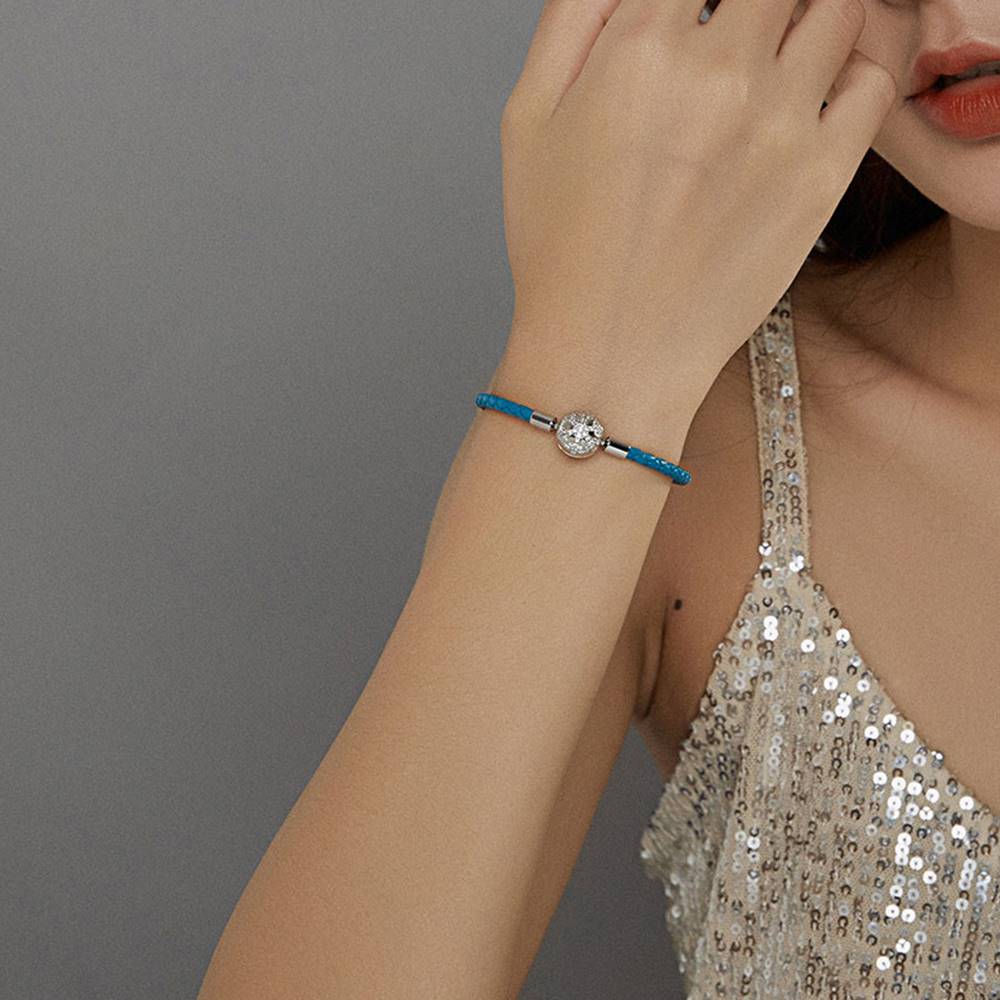 Bratara pentru Talismane din Argint Blue Hope