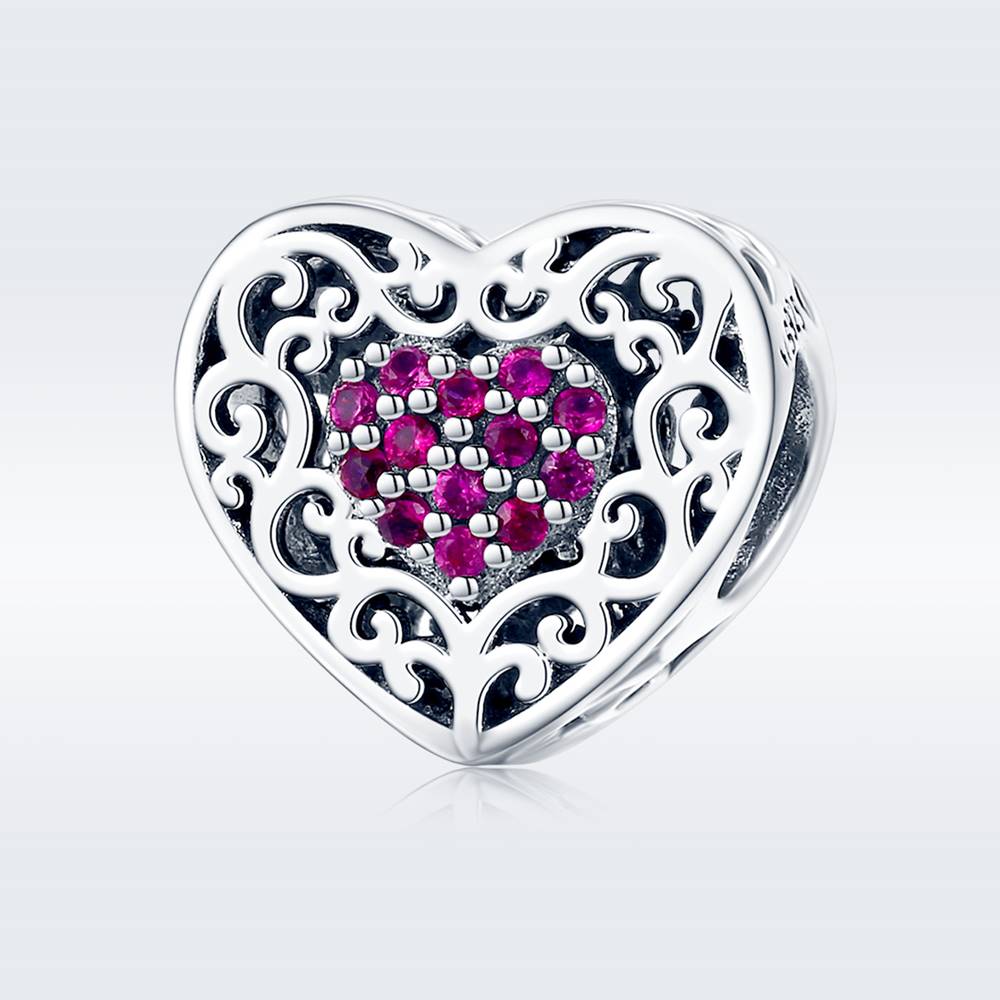 Talisman din Argint Heart on Fire