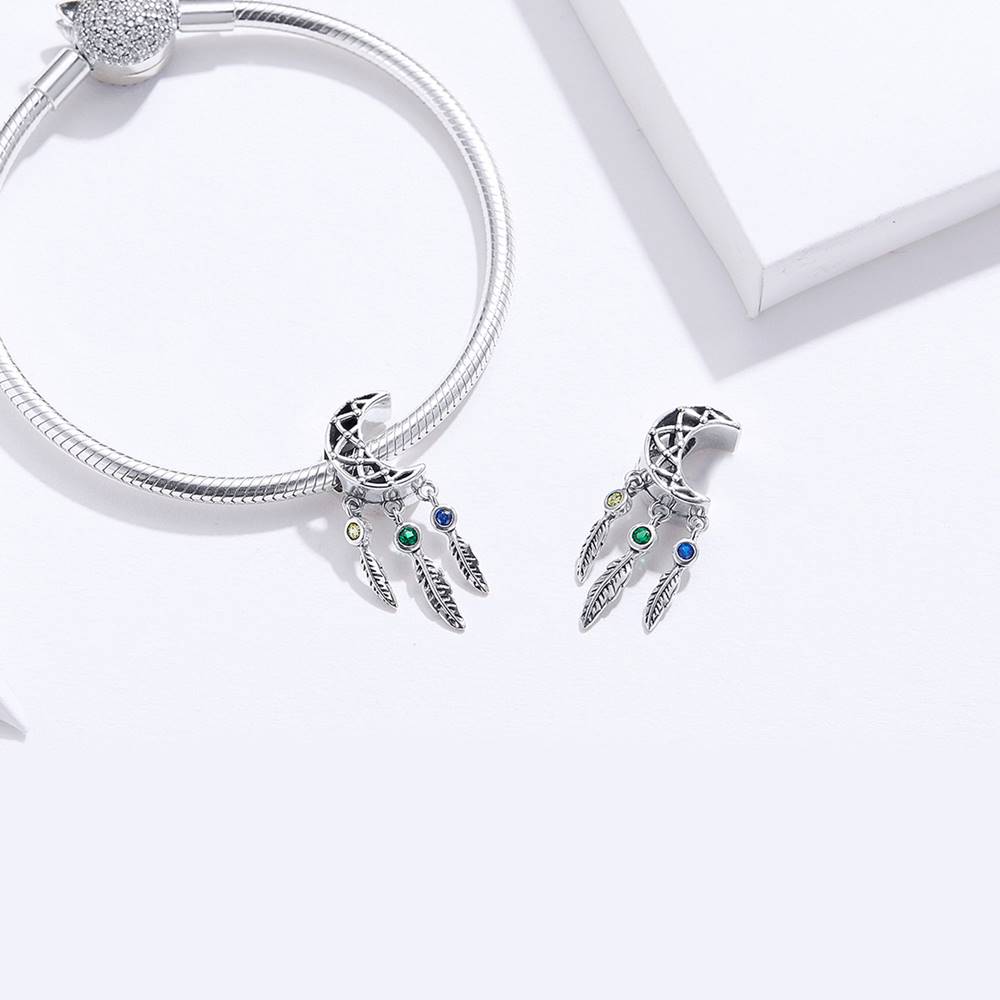 Talisman din Argint Moon Dreamcatcher