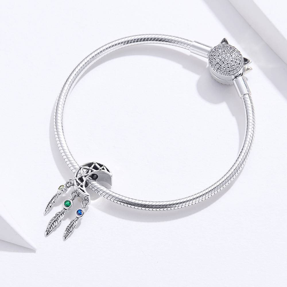 Talisman din Argint Moon Dreamcatcher