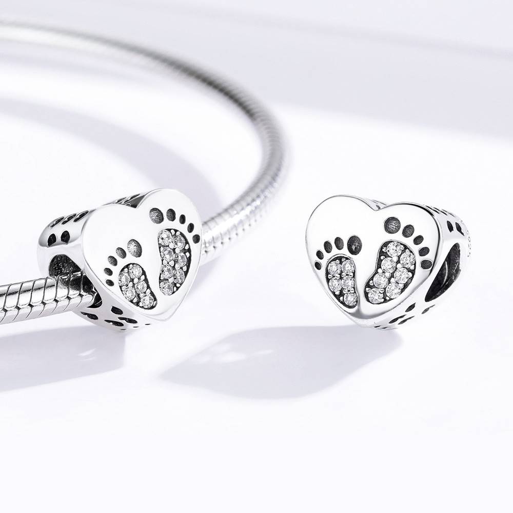 Talisman din Argint Kids Footprints
