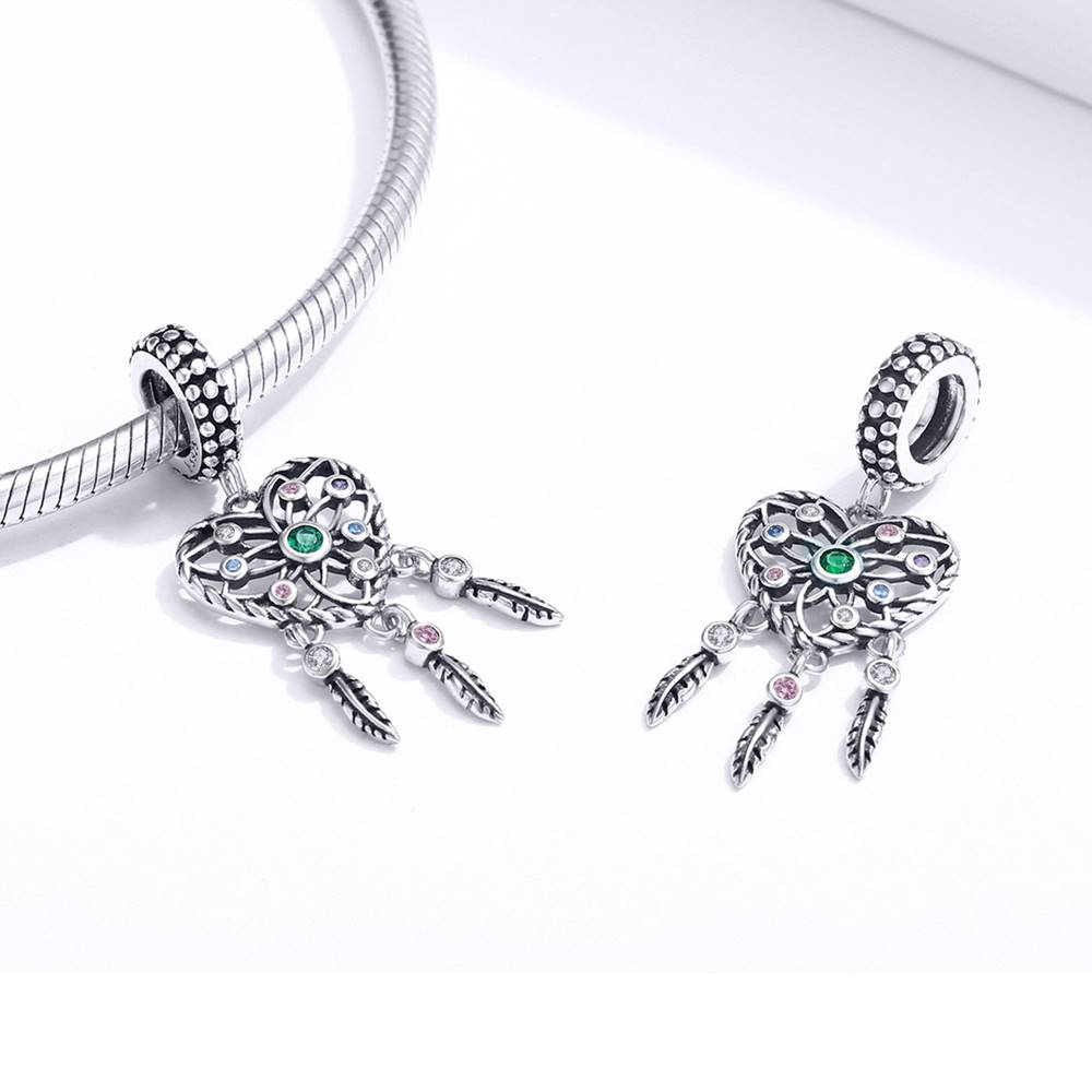 Talisman din Argint Rainbow Dreamcatcher