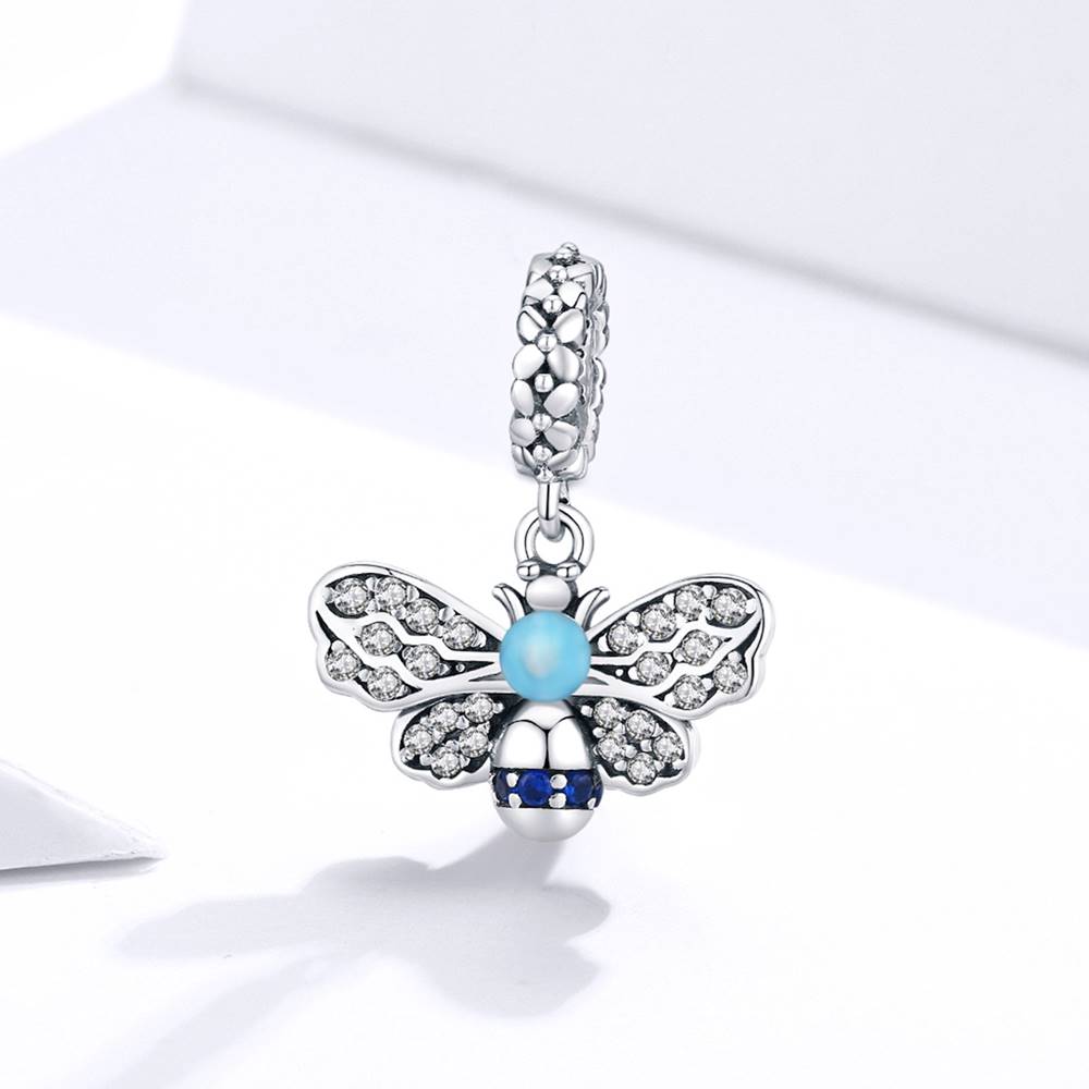 Talisman din Argint Blue Bee