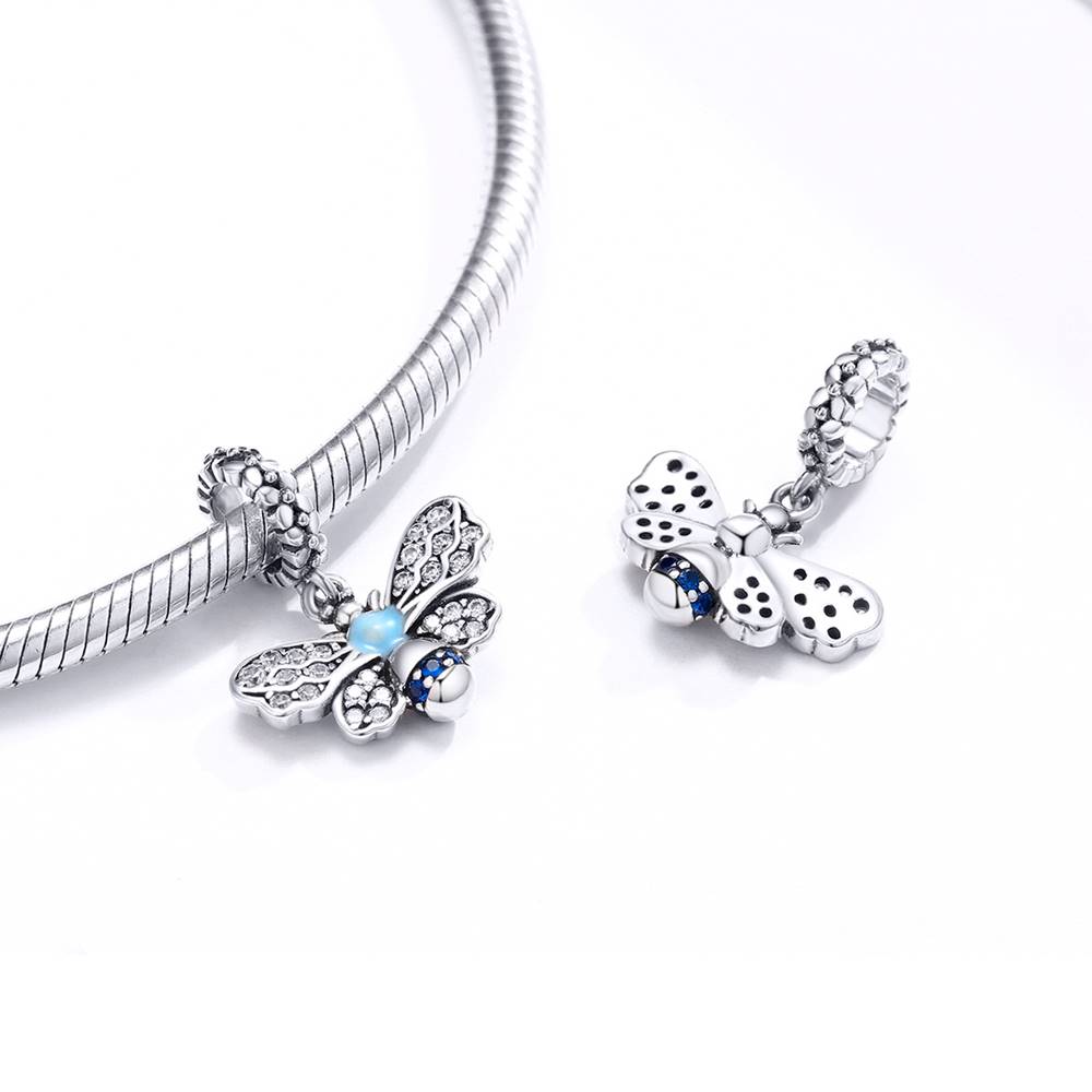 Talisman din Argint Blue Bee