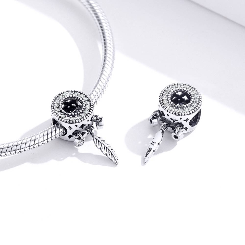Talisman din Argint Diamond Feather