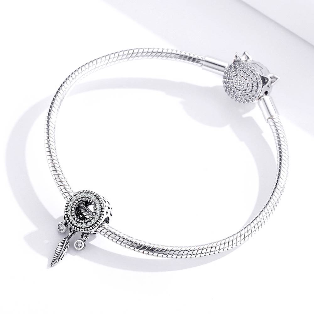 Talisman din Argint Diamond Feather