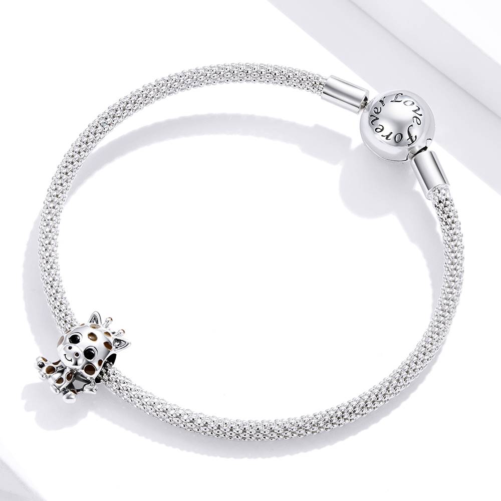 Talisman din Argint Baby Giraffe