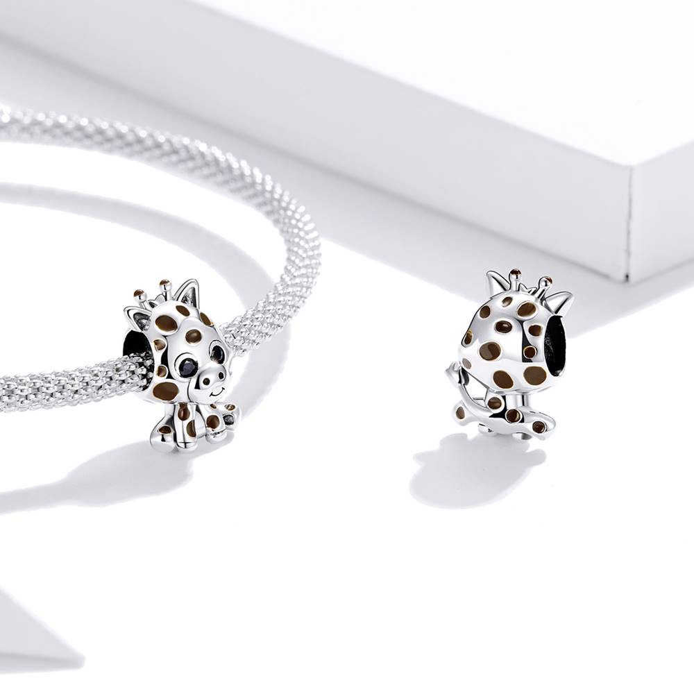Talisman din Argint Baby Giraffe