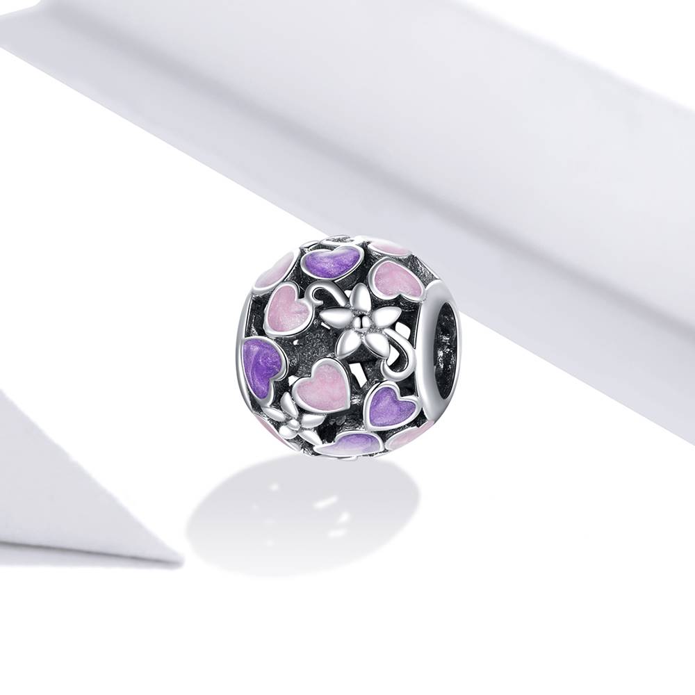 Talisman din Argint Purple Hearts