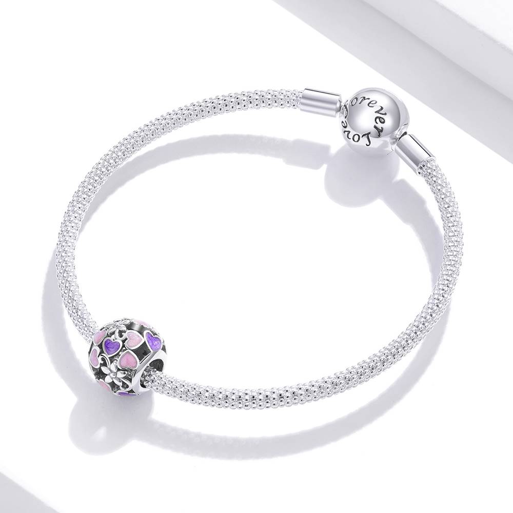 Talisman din Argint Purple Hearts