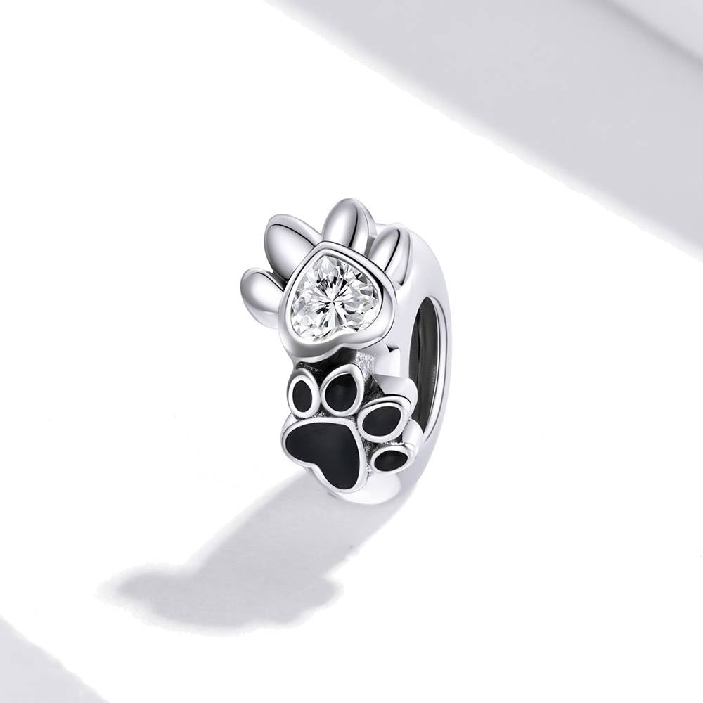 Talisman din Argint Pets Paw Prints